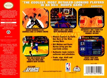 NBA Jam 99 (USA) box cover back